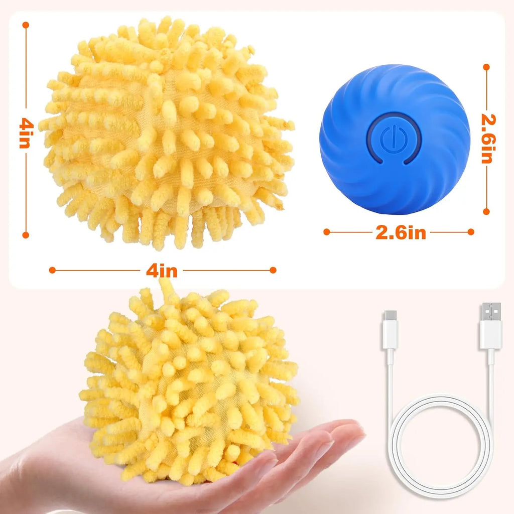 Interactive Smart Rolling & Bouncing Pet Ball - Motion Activated