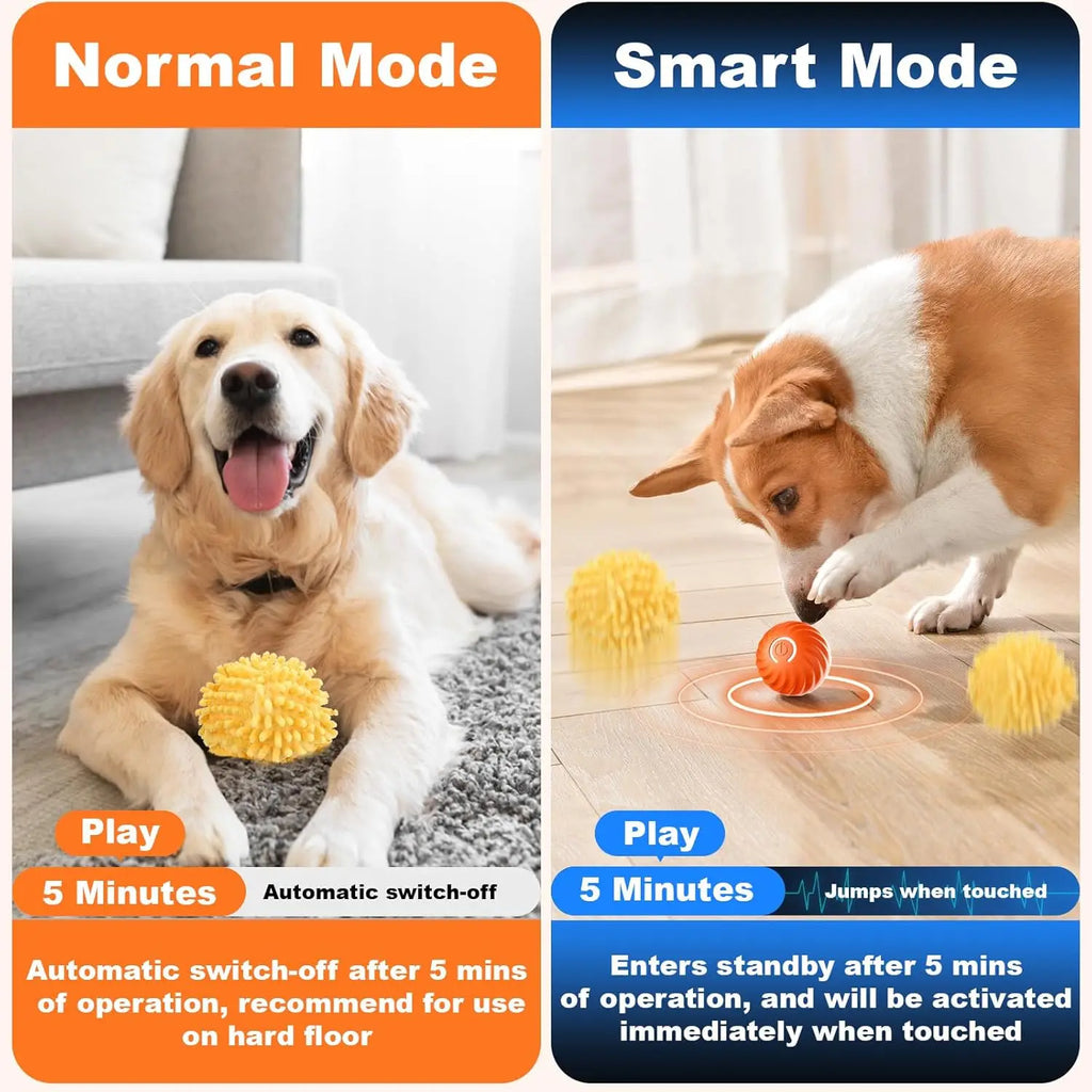 Interactive Smart Rolling & Bouncing Pet Ball - Motion Activated