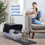 Smart Automatic Cat Litter Box – Self-Cleaning with App Control, Health Tracking & Wide Opening