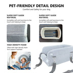 Center Console Dog Car Seat for Small Dogs – Comfort Travel Carrier Bed