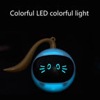 Smart Interactive Cat Toy Ball – USB Rechargeable Self-Rotating Rolling & Jumping Exercise Toy with LED Lights
