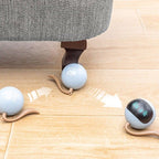 Smart Interactive Cat Toy Ball – USB Rechargeable Self-Rotating Rolling & Jumping Exercise Toy with LED Lights